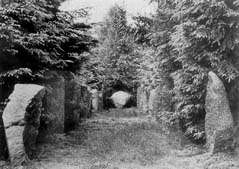 Zustand der Monolithenallee um 1950